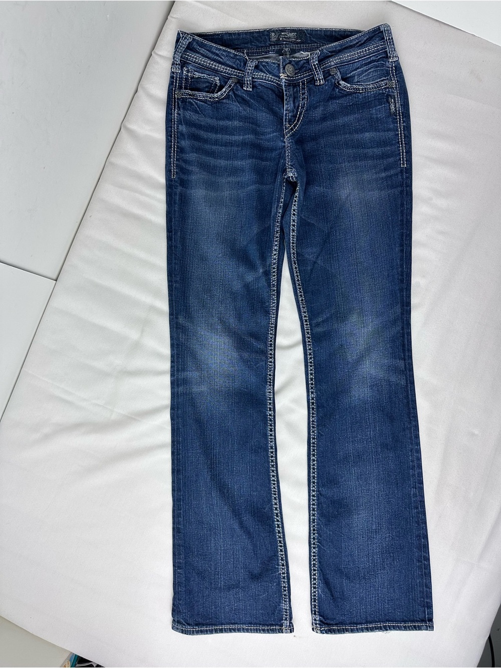 Silver Jeans Women's Sz. W29x33Blue Suki Straight Cut
